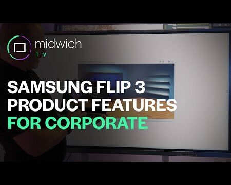 85 Inch Samsung Flip 3 WM85A Interactive Flat Panel Digital White board 4K 350Nits - Image 2